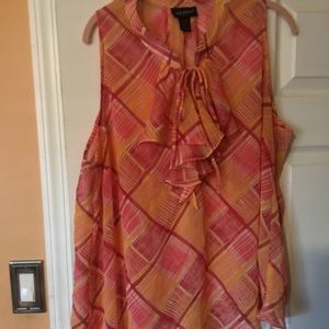 Lane Bryant ruffle blouse